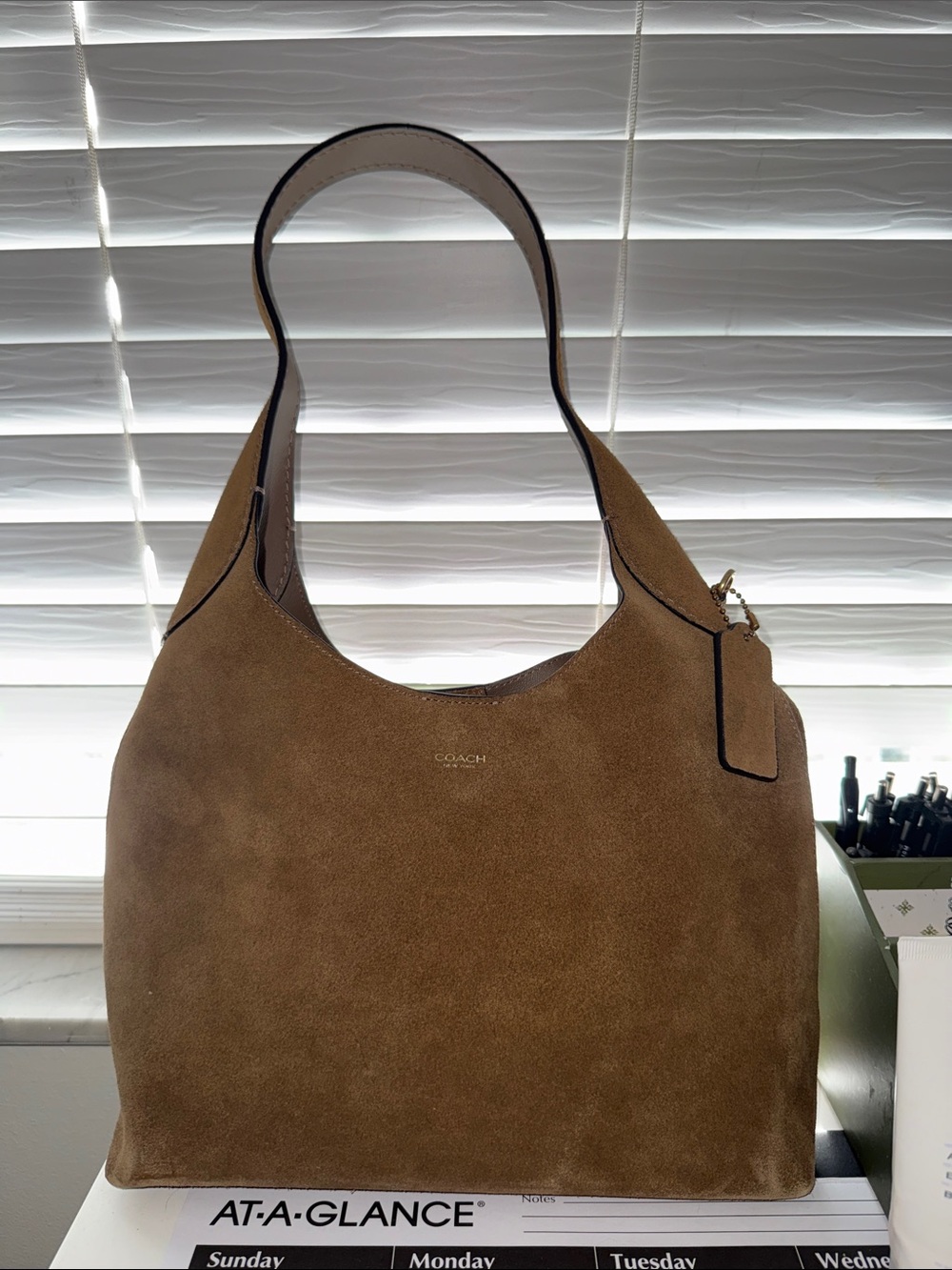Coach Brooklyn Suede Shoulder Bag